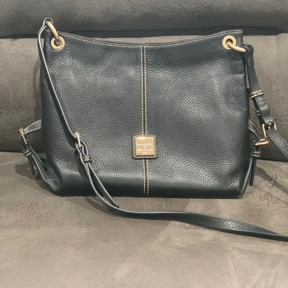 Dooney & Bourke Cross Body Black Pebble Leather